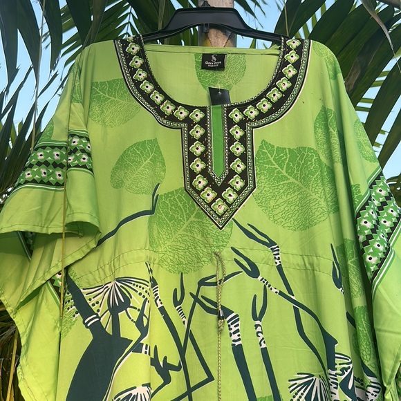 ๐NWT Shore Drive Tunic Mint Green, Black & White, Teal, Free Size - Picture 4 of 9